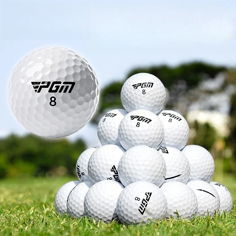 Golf Exercise Equipment - ลูกกอล์ฟฝึกซ้อม 10 ลูก แบบพิเศษ สองชั้น พร้อมสายรัด