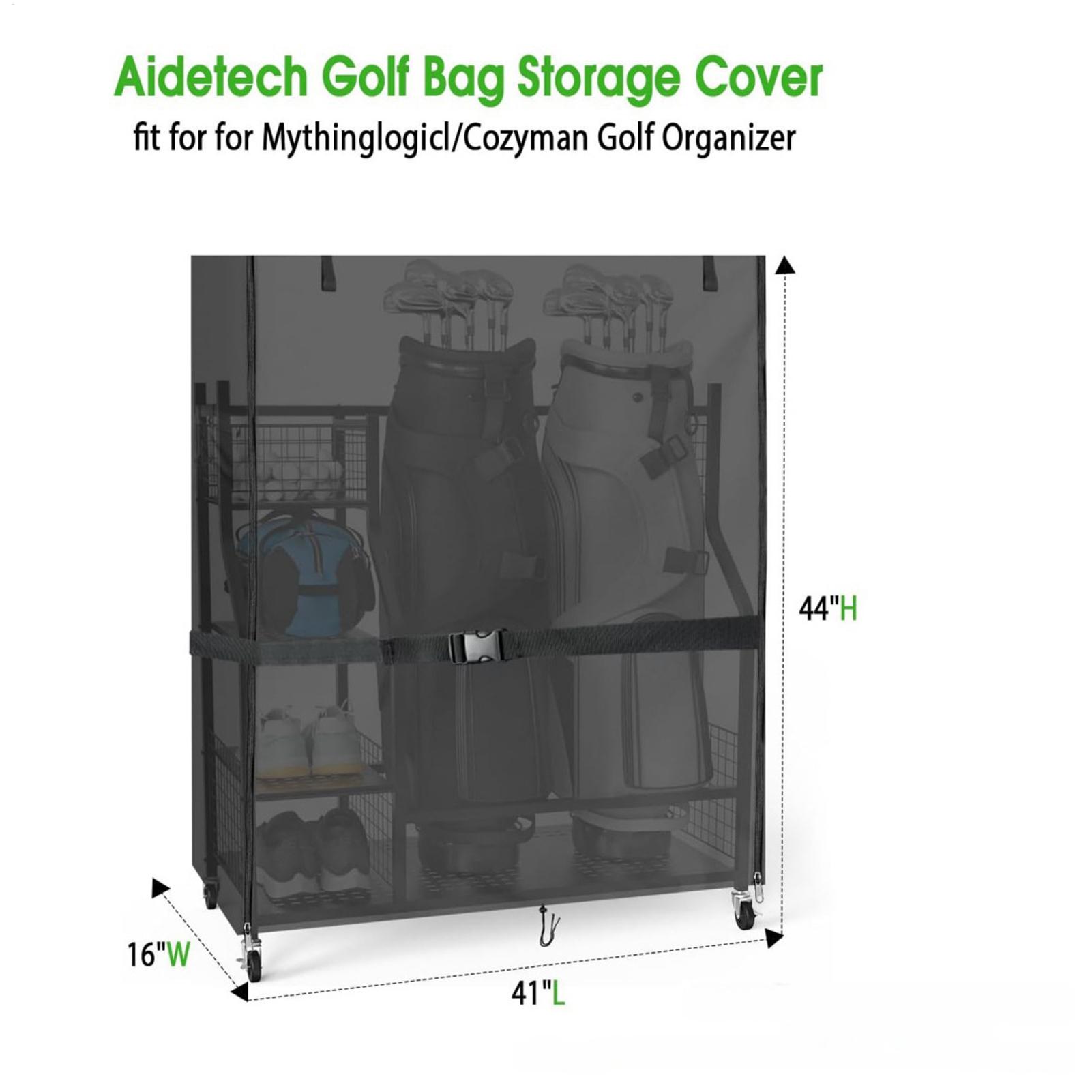 Golf Equipment Organizer For Garage - ฝาครอบขาตั้งถุงกอล์ฟ อ็อกซ์ฟอร์ด กันฝุ่น กันน้ำ ออแกไนเซอร์สำหรับจัดเก็บในโรงรถ ฝาครอบขาตั้งถุงกอล์ฟกันน้ำ