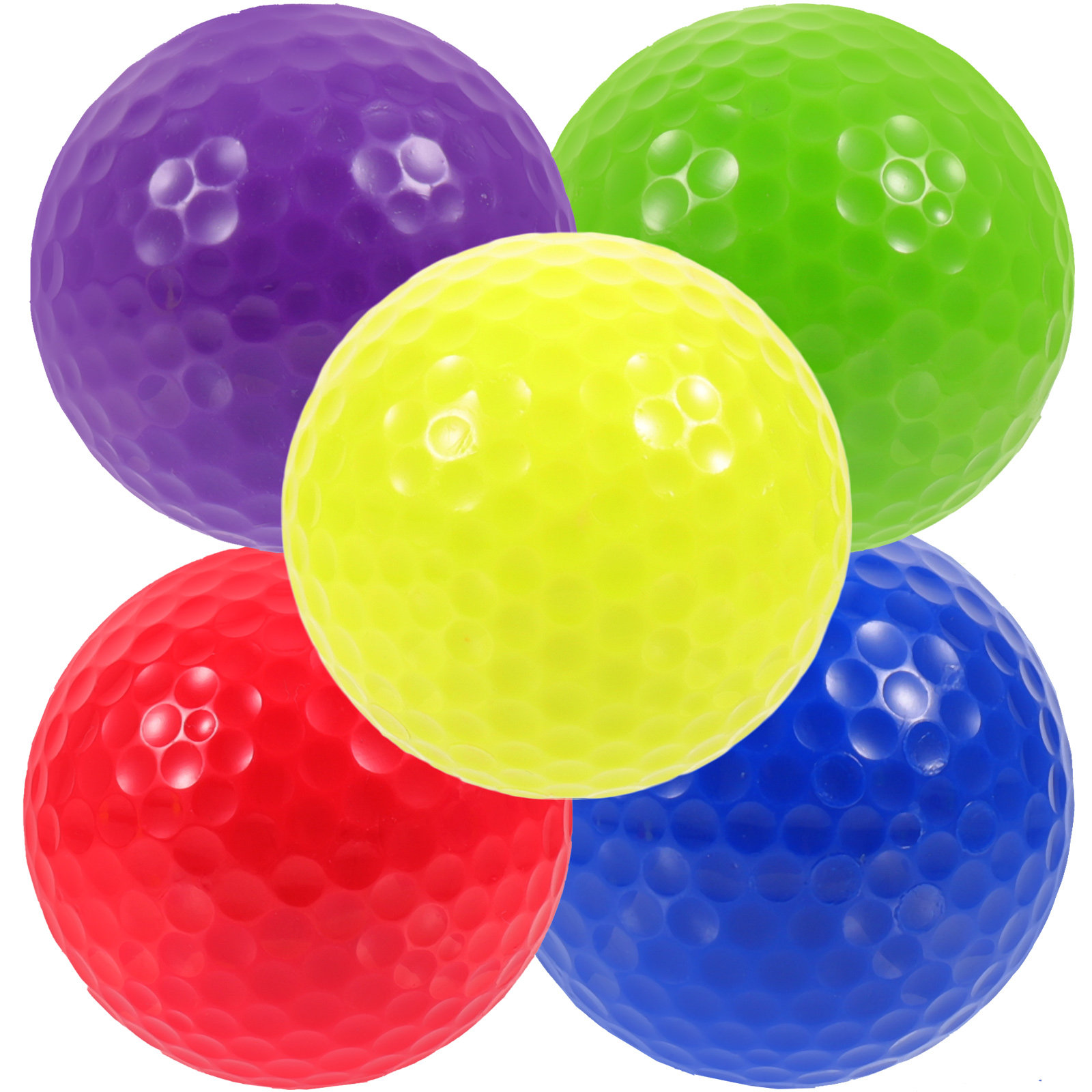 5 ชิ้นลูกกอล์ฟพลาสติกสำหรับฝึก - Golf Exercise Equipment บทวิจารณ์และราคา
