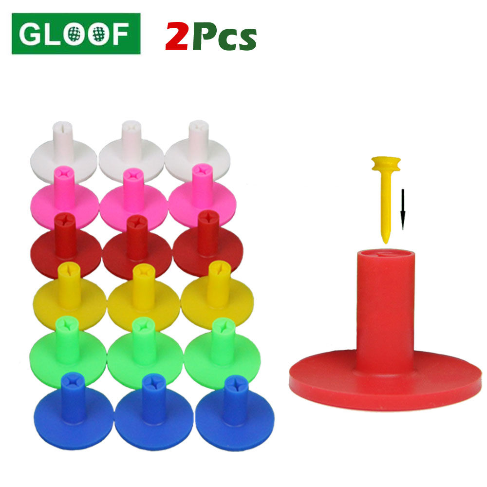 2 ชิ้นยางกอล์ฟ Tees ลูกกอล์ฟ T - Golf Exercise Equipment บทวิจารณ์และราคา