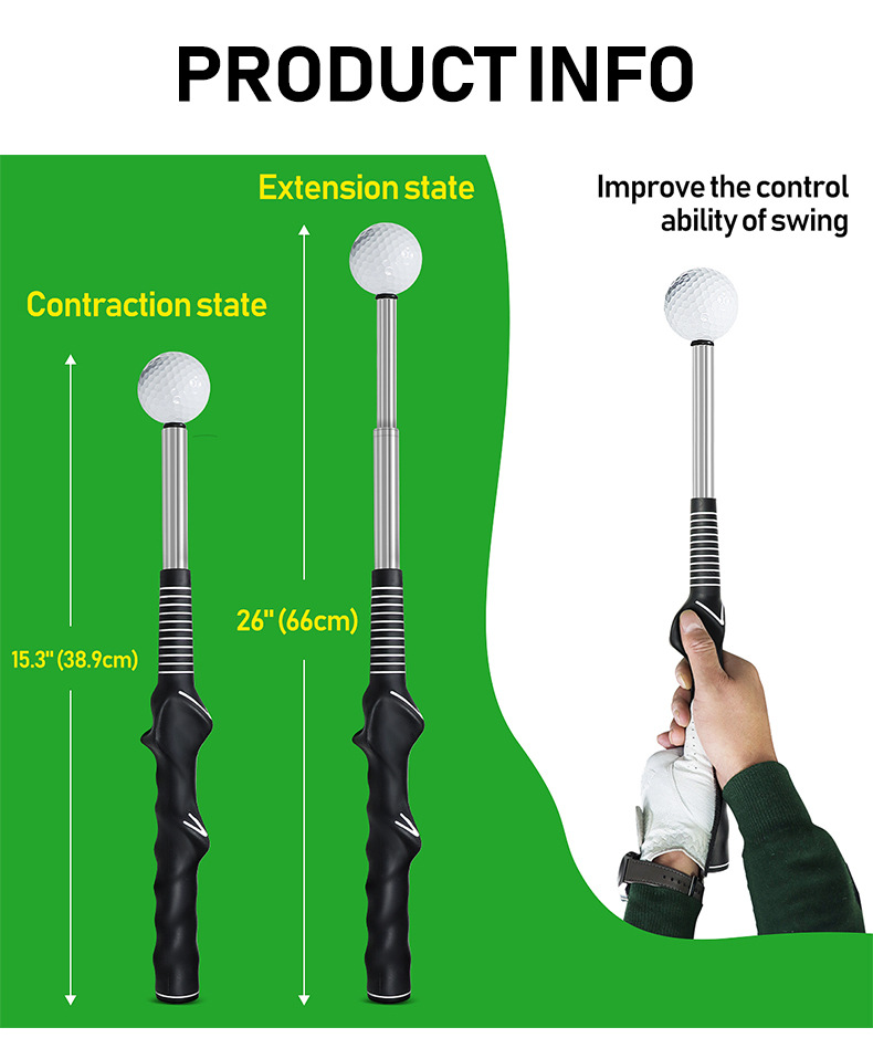อุปกรณ์ฝึกวงสวิงกอล์ฟแบบยืดหดไ - Golf Exercise Equipment บทวิจารณ์และราคา
