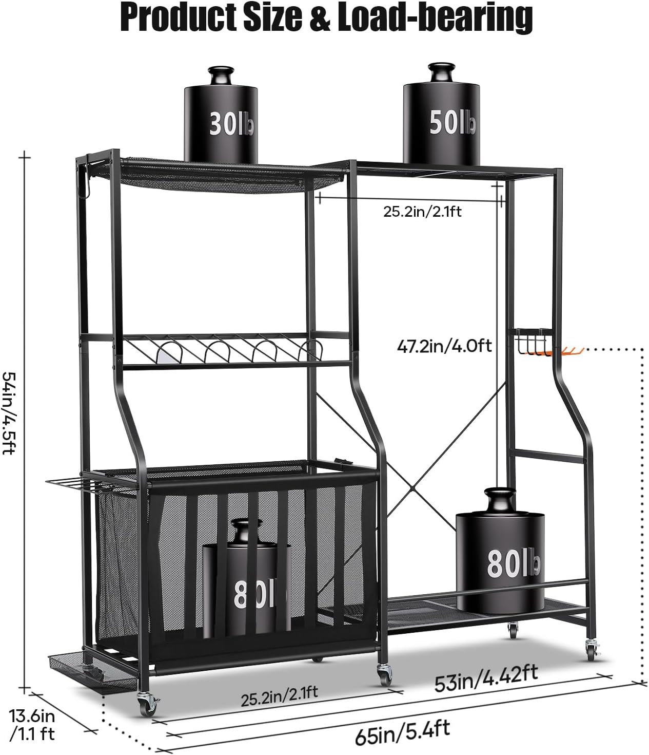ที่เก็บอุปกรณ์กีฬาในโรงรถพร้อม - Golf Equipment Organizer For Garage บทวิจารณ์และราคา